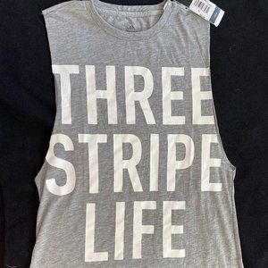 Women's Adidas Muscle Shirt "Three Stripe Life"-